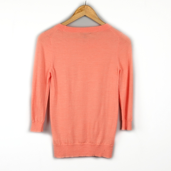 J, Crew Orange Merino Wool Tippi sweater Size XS - Picture 6 of 6